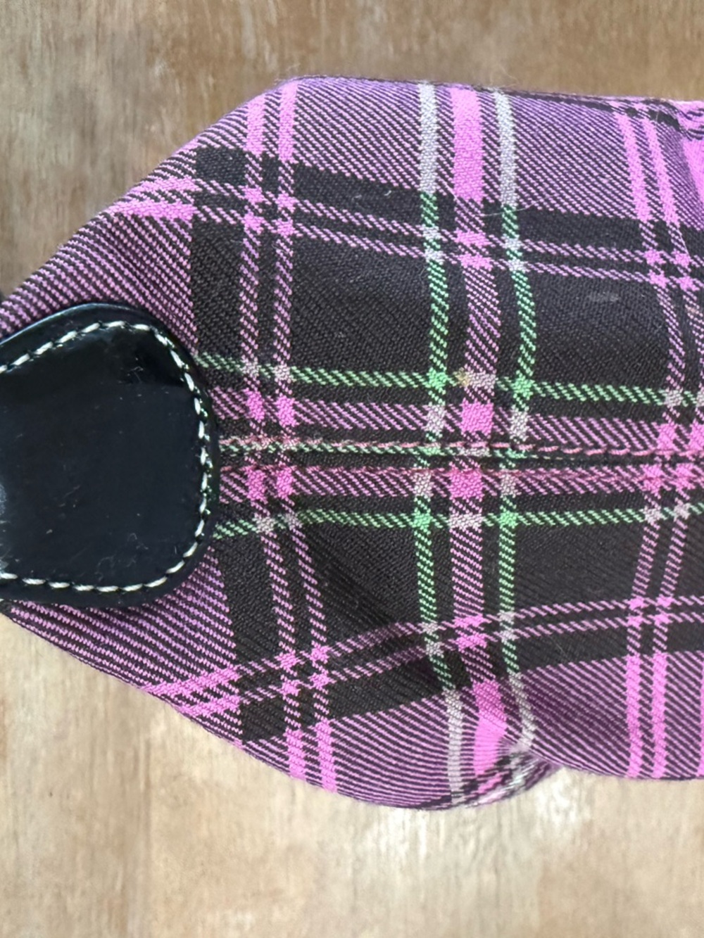 Coach Vintage Y2K Pink Black Plaid Mini Purse - Picture 6 of 15